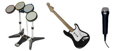 Set Rock Band más megapaquete de 6 juegos (Wii)