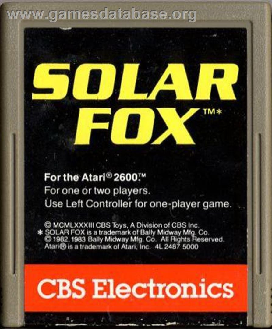 J2Games.com | Solar Fox (Atari 2600) (Pre-Played - Game Only).