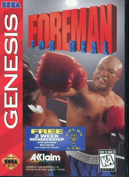 J2Games.com | Foreman For Real (Sega Genesis) (Pre-Played - Game Only).