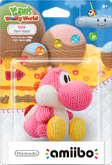 J2Games.com | Pink Yarn Yoshi Amiibo Yoshi's Woolly World Series (Nintendo Switch) (Brand New).