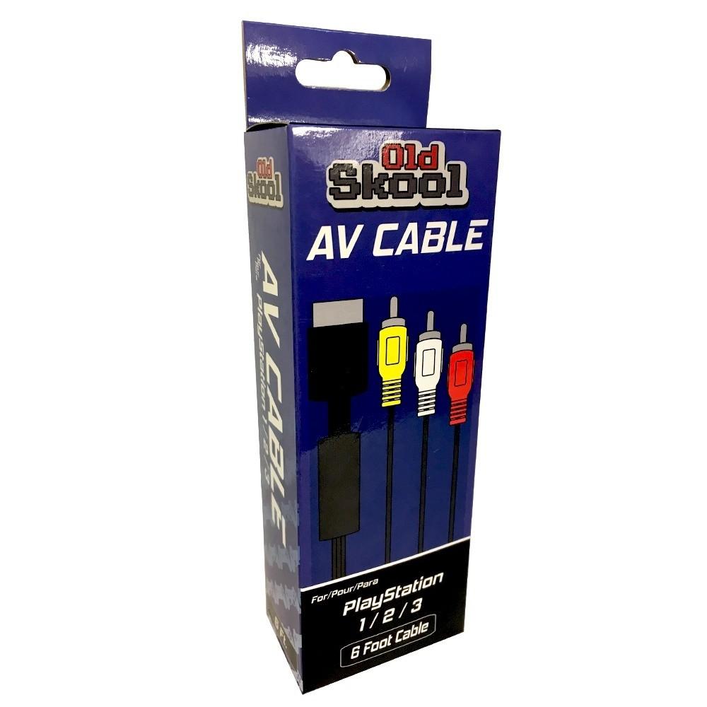 Old Skool AV Cable for PS1 / PS2 / PS3 (Playstation 2)