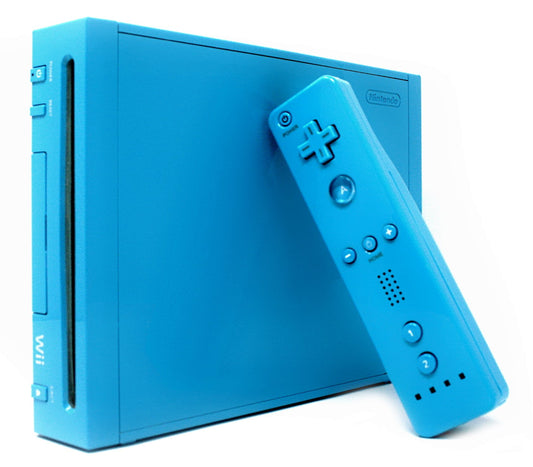 Blue Nintendo Wii Console RVL-101 (Wii)