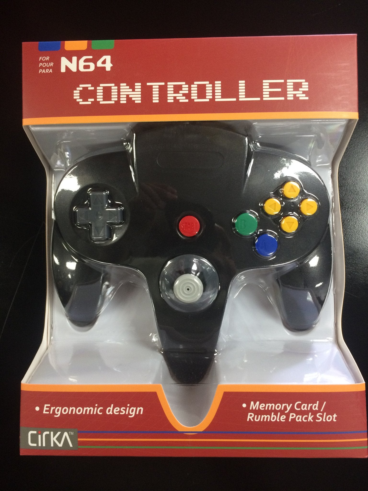 J2Games.com | Nintendo N64 Controller Black (CirKa) (Brand New).