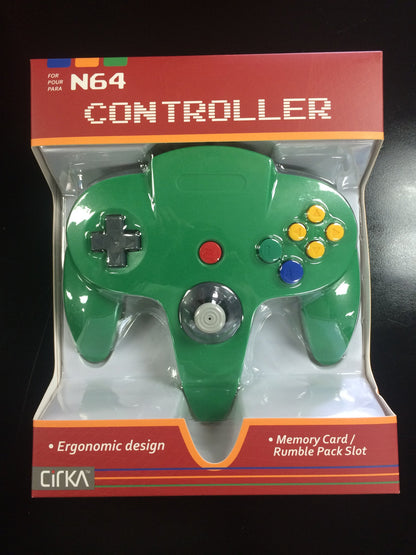 J2Games.com | Nintendo N64 Controller Green (CirKa) (Brand New).