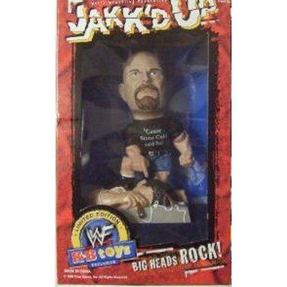 J2Games.com | WWF Jakk'd Up Big Heads Rock Stone Cold Steve Austin (Toys) (Brand New).
