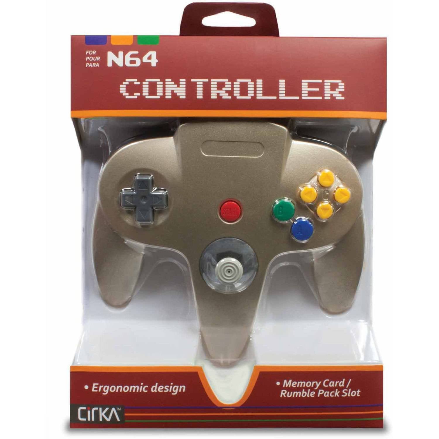 J2Games.com | Nintendo N64 Controller Gold (CirKa) (Brand New).