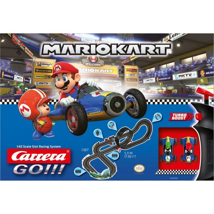 Carrera ¡¡¡VAMOS!!! Nintendo Mario Kart Mach 8 Slot Car Set (Juguetes)