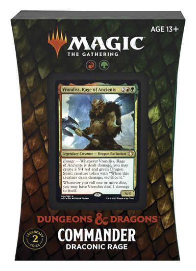 Magic The Gathering: Adventures in the Forgotten Realms Draconic Rage Commander Deck (MTG)