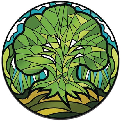 Magic the Gathering Stained Glass - Bosque: Pin de Realidad Aumentada de Edición Limitada (Juguetes)