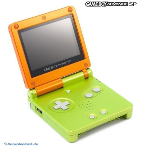 Limited Edition Gameboy Advance SP Shrek Lime Green & Spice (Gameboy Advance)