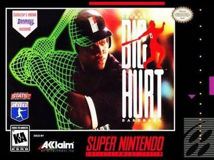 J2Games.com | Frank Thomas Big Hurt Baseball (Super Nintendo) (Pre-Played - Game Only).