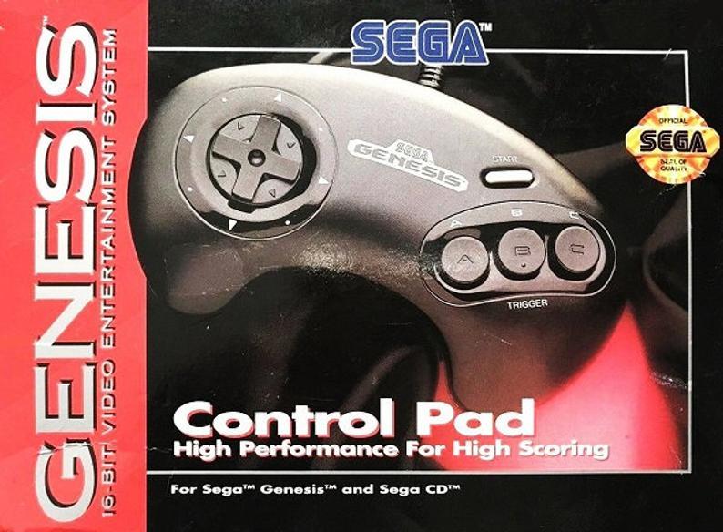 J2Games.com | Sega Genesis 3-Button Control Pad With Box (Sega Genesis) (Pre-Played).