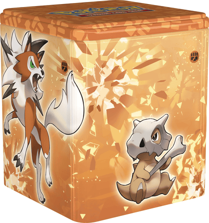 Pokémon TCG: Lata apilable: Lucha/Fuego/Oscuridad (Juguetes)