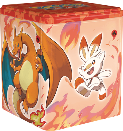 Pokémon TCG: Lata apilable: Lucha/Fuego/Oscuridad (Juguetes)