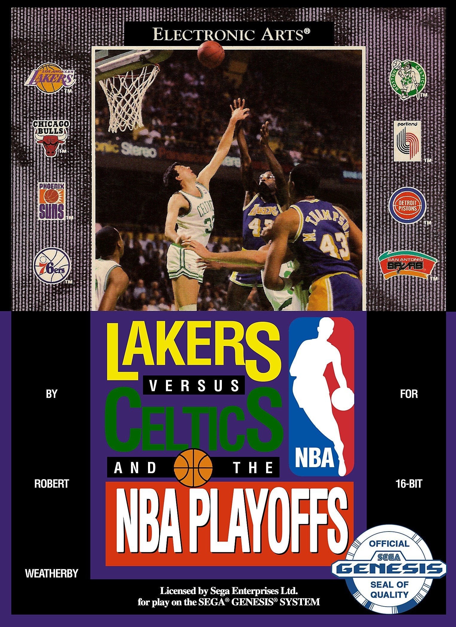 J2Games.com | Lakers vs. Celtics and the NBA Playoffs (Sega Genesis) (Pre-Played - Game Only).