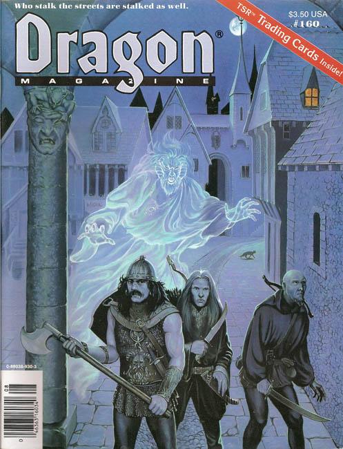 J2Games.com | Dragon Magazine Issue #160 Vol XV, No 3 August 1990 (Pre-Owned) (Pre-Played - CIB - Good).
