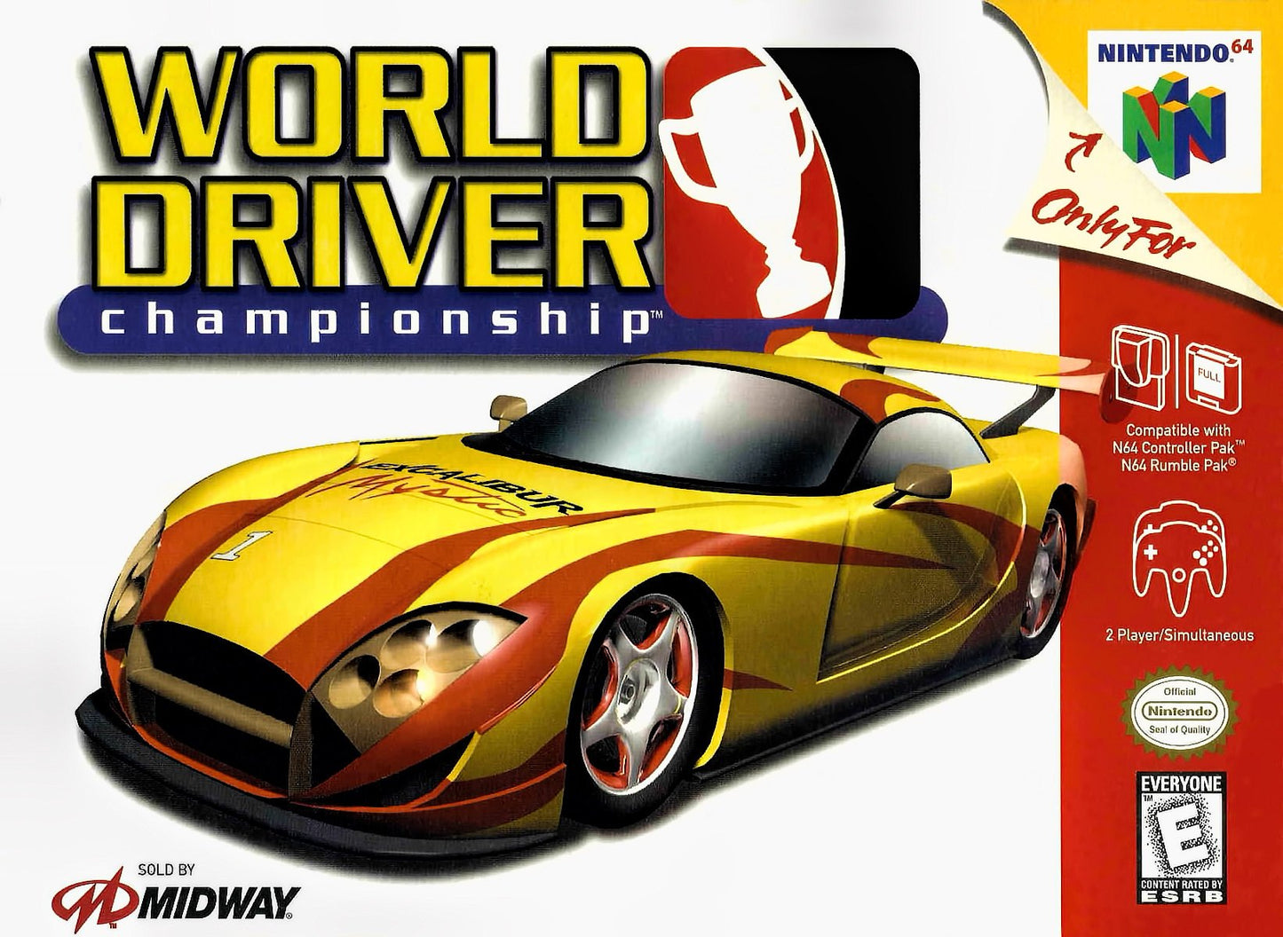 J2Games.com | World Driver Championship (Nintendo 64) (Pre-Played).