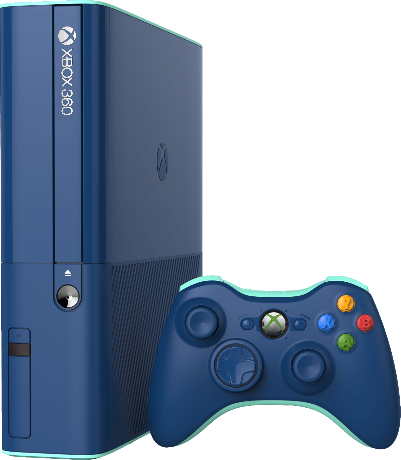 Consola Xbox 360 E edición especial azul/verde azulado de 500 GB [importación europea] (Xbox 360)