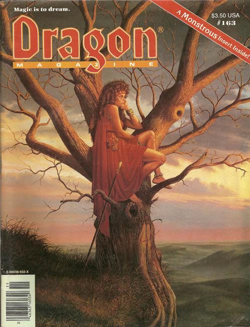 J2Games.com | Dragon Magazine Issue #163 Vol XV, No 6 November 1990 (Pre-Owned) (Pre-Played - CIB - Good).