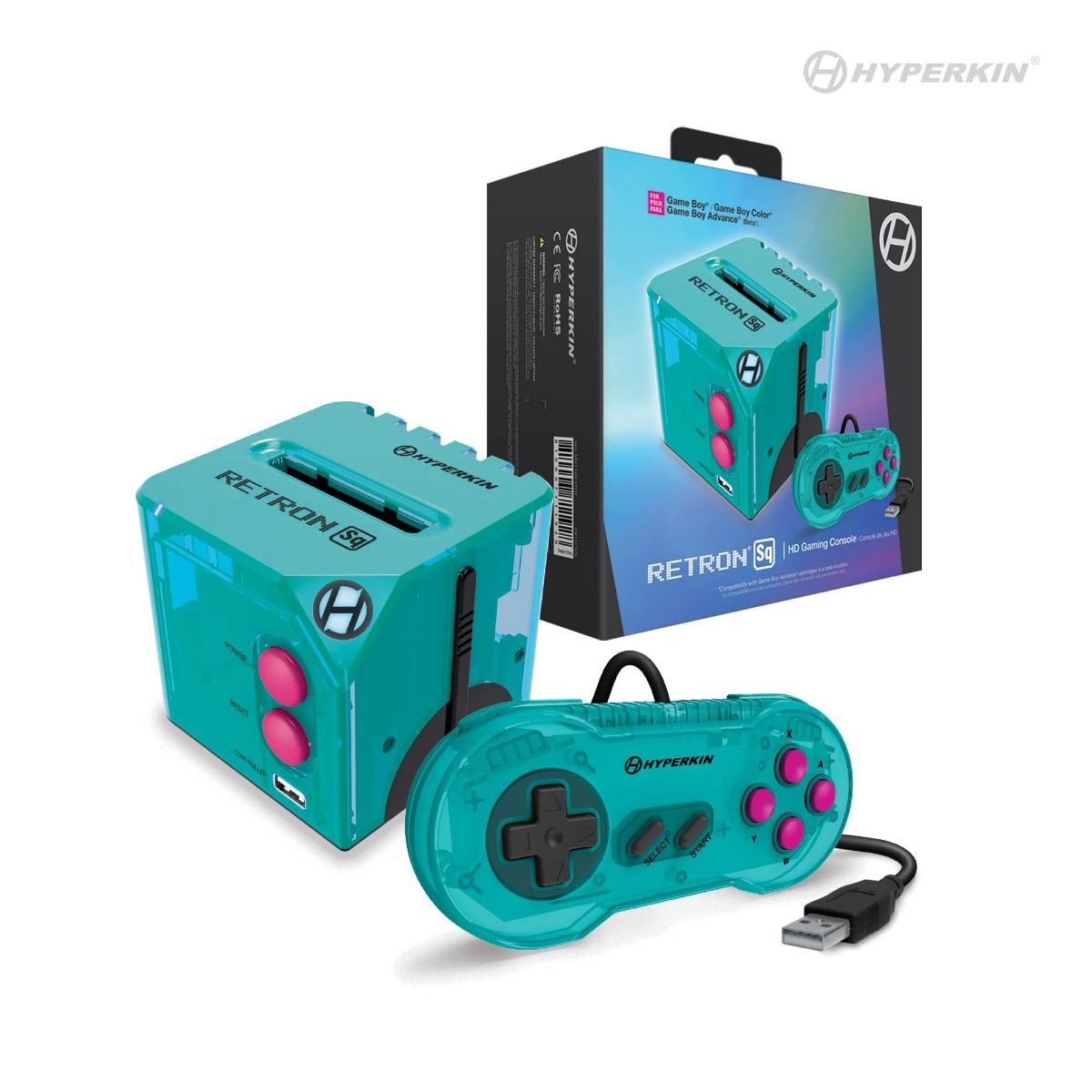 J2Games.com | RetroN Sq: HD Gaming Console For Game Boy/Game Boy Color/Game Boy Advance (Hyper Beach) (Hyperkin) (Brand New).
