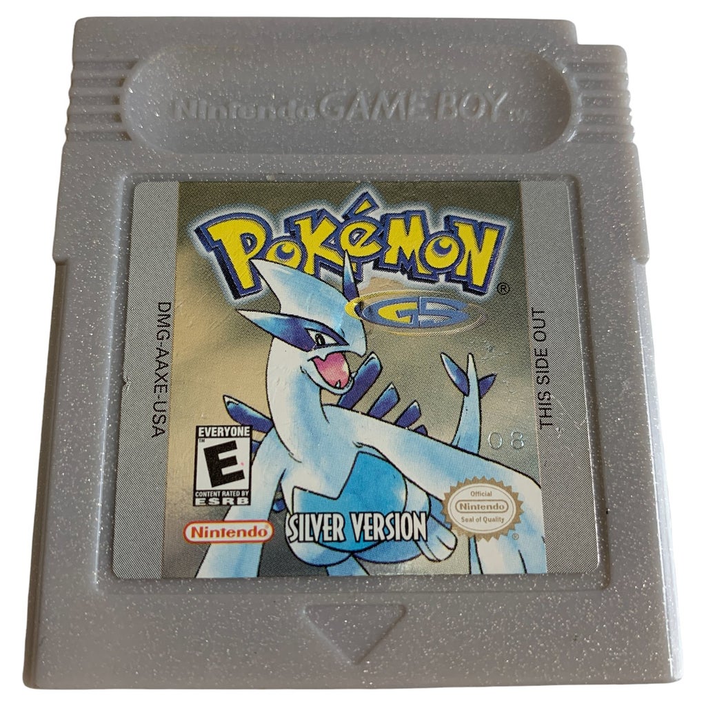 Pokemon Gold and Silver Gameboy Color with Pokemon Silver Game and Car ...
