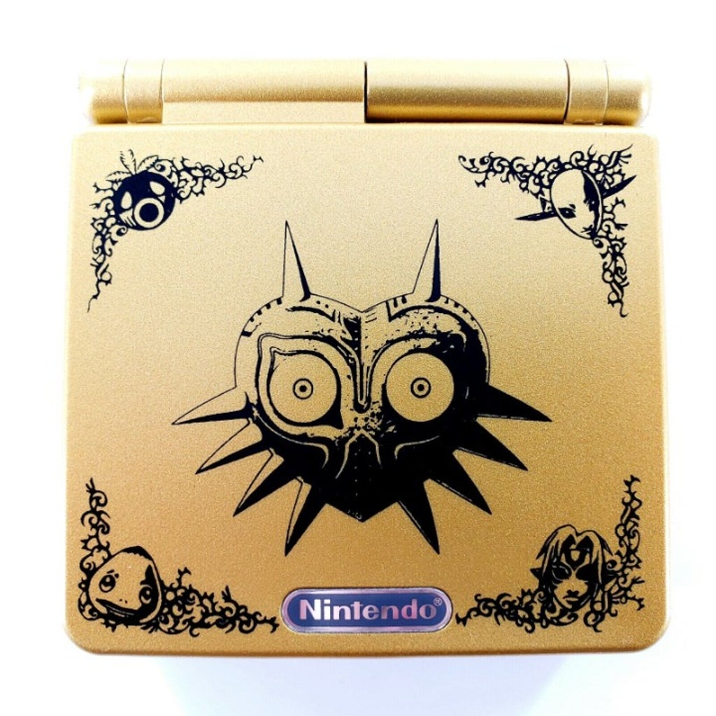 Gameboy Advance SP popular Majora Mask Zelda (Rebuilt)