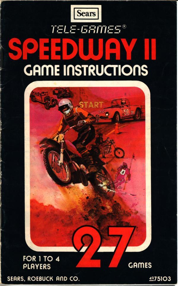J2Games.com | Tele-Game #27 Speedway II (Atari 2600) (Pre-Played - Game Only).