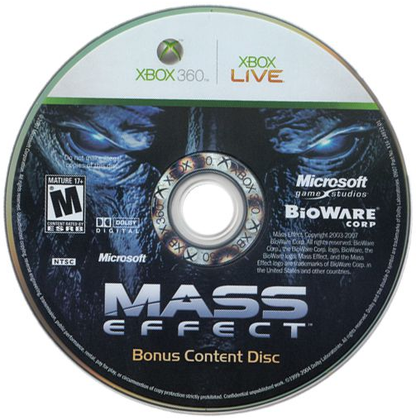 Mass Effect Bonus Content Disc (Xbox 360)