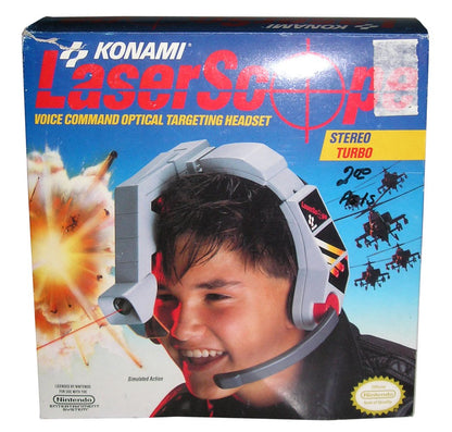 J2Games.com | Konami Laser Scope (Nintendo NES) (Pre-Played - CIB - Good).
