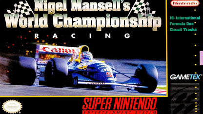 J2Games.com | Nigel Mansell's World Championship Racing (Super Nintendo) (Pre-Played - Game Only).