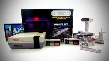 J2Games.com | Nintendo NES Deluxe Set (R.O.B. for Display Only) (Nintendo NES) (Pre-Played - CIB - Game System).