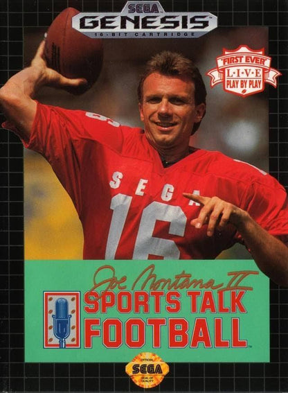 J2Games.com | Joe Montana II Sports Talk Football (Sega Genesis) (Pre-Played - Game Only).