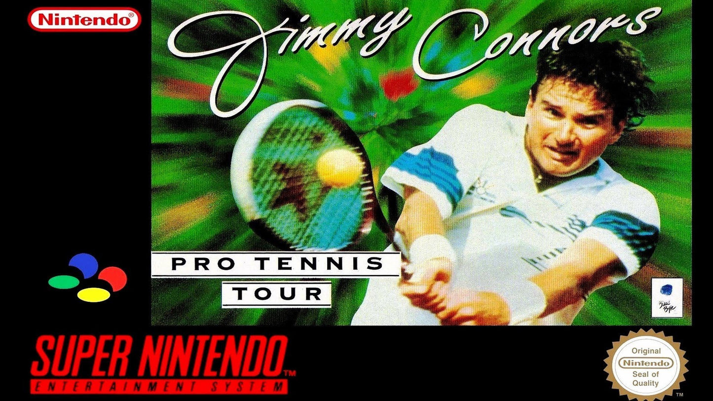 J2Games.com | Jimmy Connors Pro Tennis Tour (Super Nintendo) (Pre-Played - Game Only).