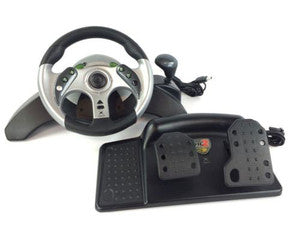 Mad Catz MC2 Racing Wheel + 6 Game Bundle (Xbox)