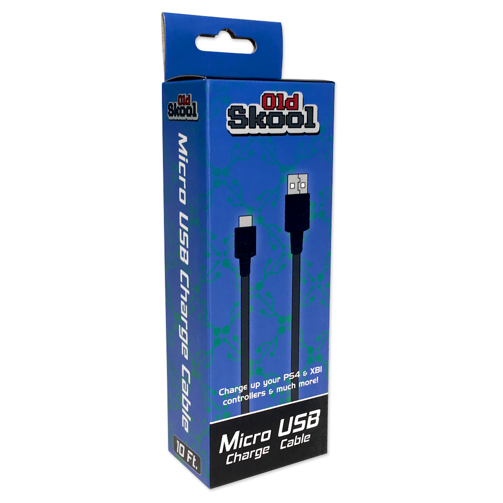 J2Games.com | Micro USB Charge Cable For PS4/XB1 (Old Skool) (Brand New).
