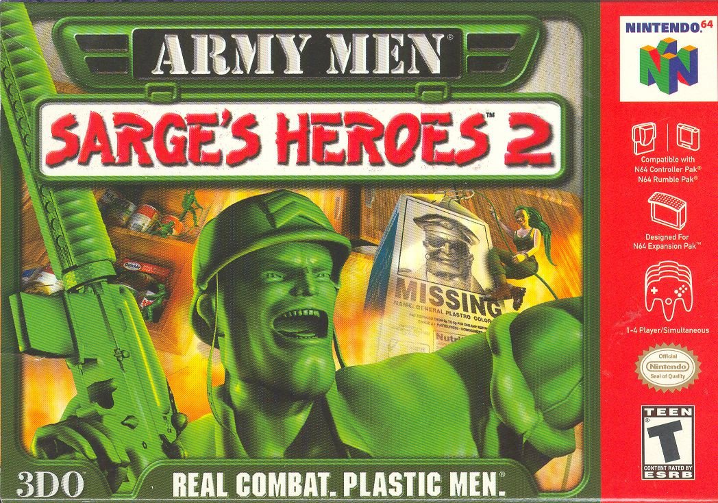 J2Games.com | Army Men Sarge's Heroes 2 (Nintendo 64) (Pre-Played - Game Only).