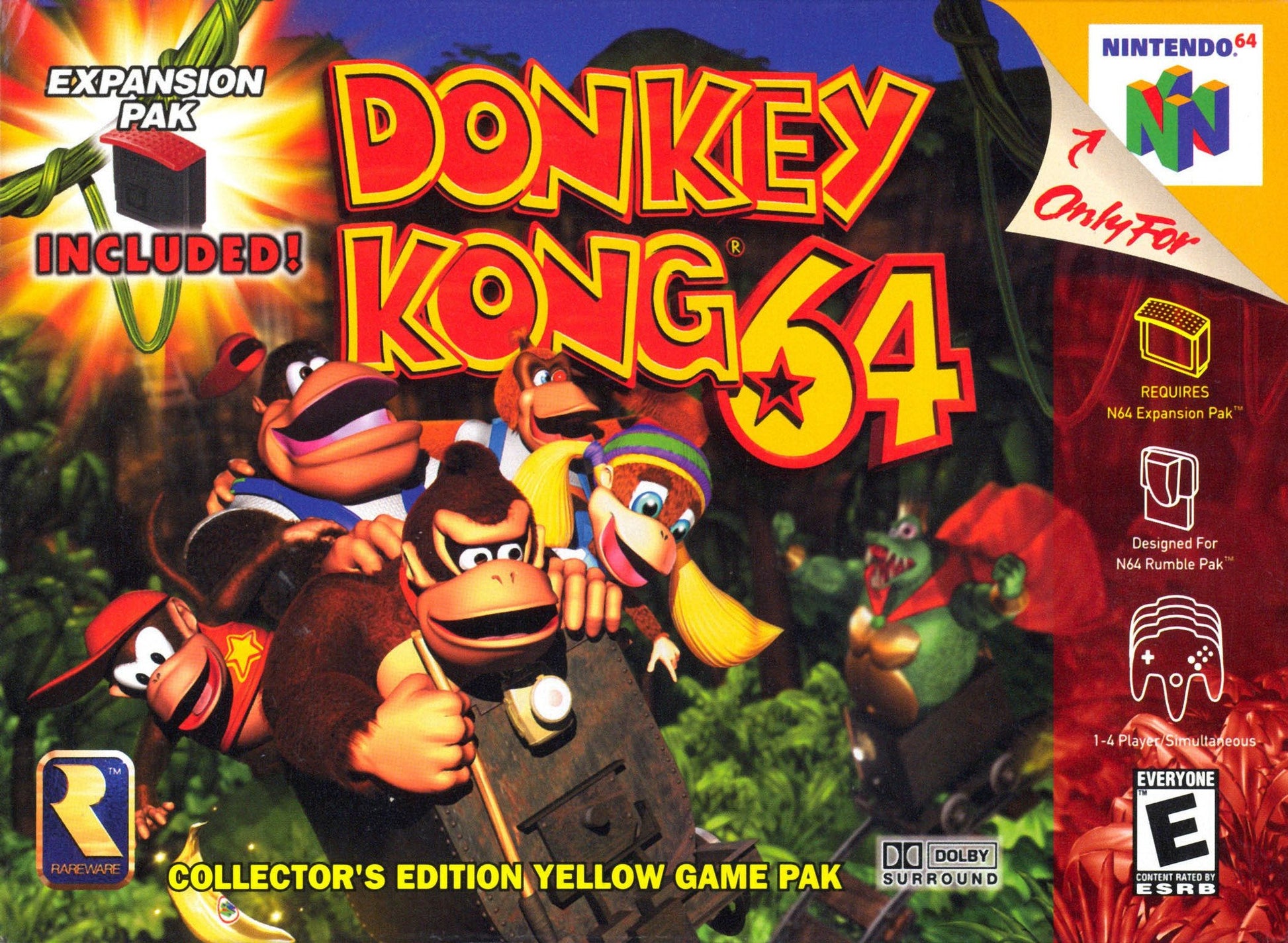 J2Games.com | Donkey Kong 64 (Nintendo 64) (Pre-Played - Game Only).
