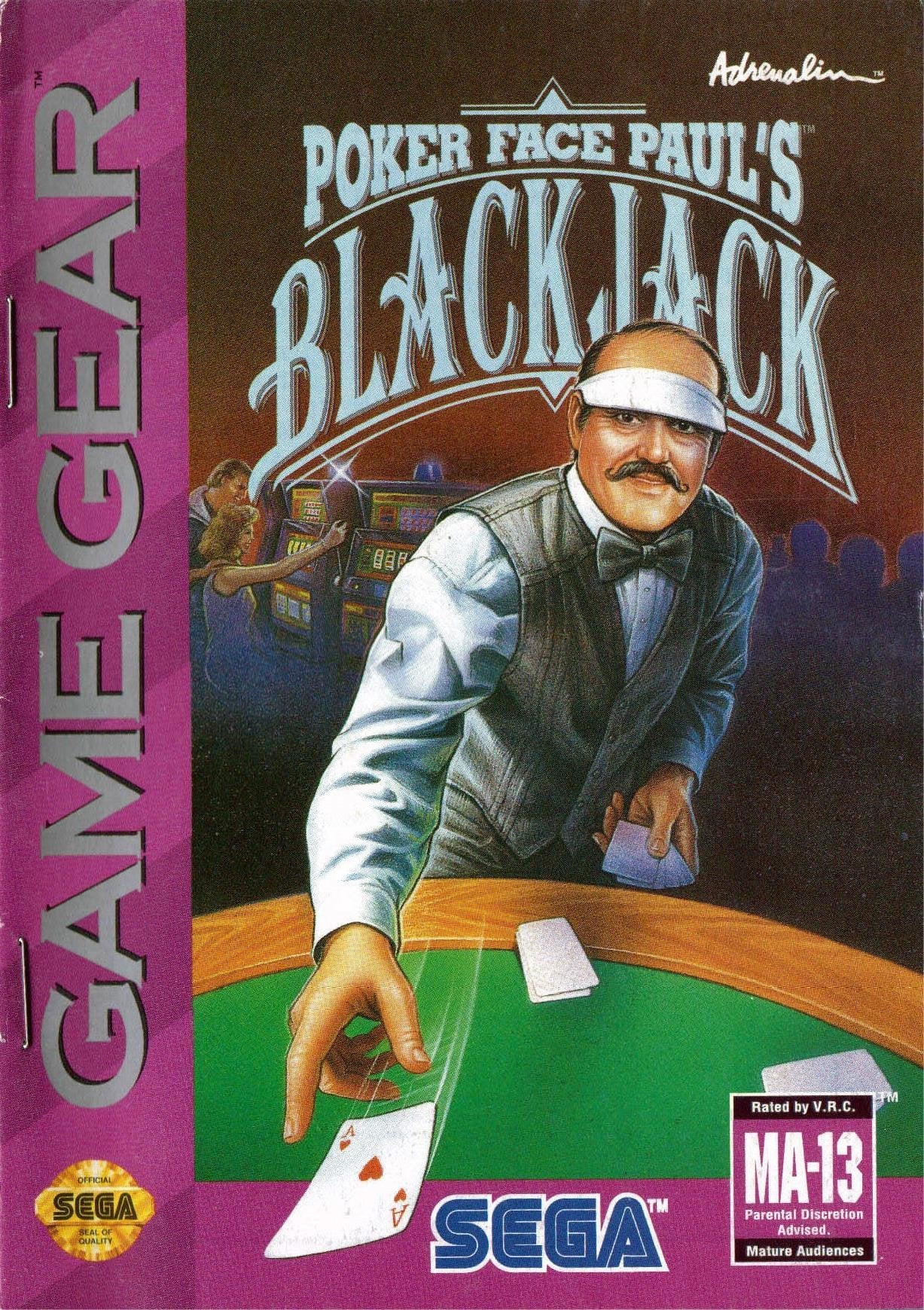 J2Games.com | Poker Face Paul's Blackjack (Sega Game Gear) (Pre-Played - Game Only).