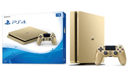 J2Games.com | PlayStation 4 Slim 1TB Gold Console (Playstation 4) (Pre-Played - Game System - See Details).