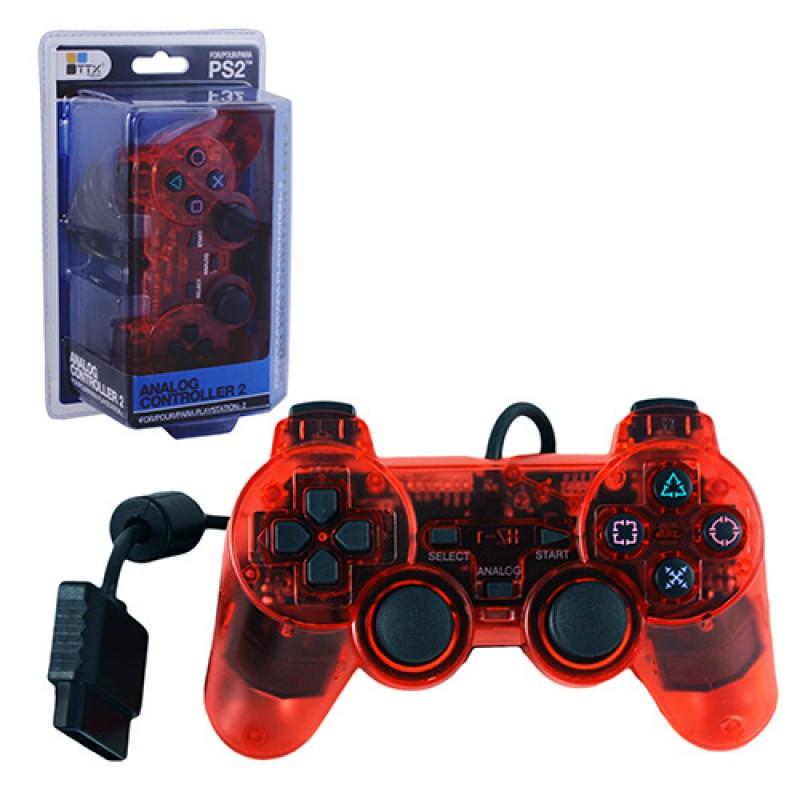 J2Games.com | Sony PS2 Controller Red (Hyperkin) (Brand New).