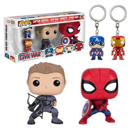 J2Games.com | POP! Captain America / Iron Man / Hawkeye / Spider-man 4 Pack (Brand New).