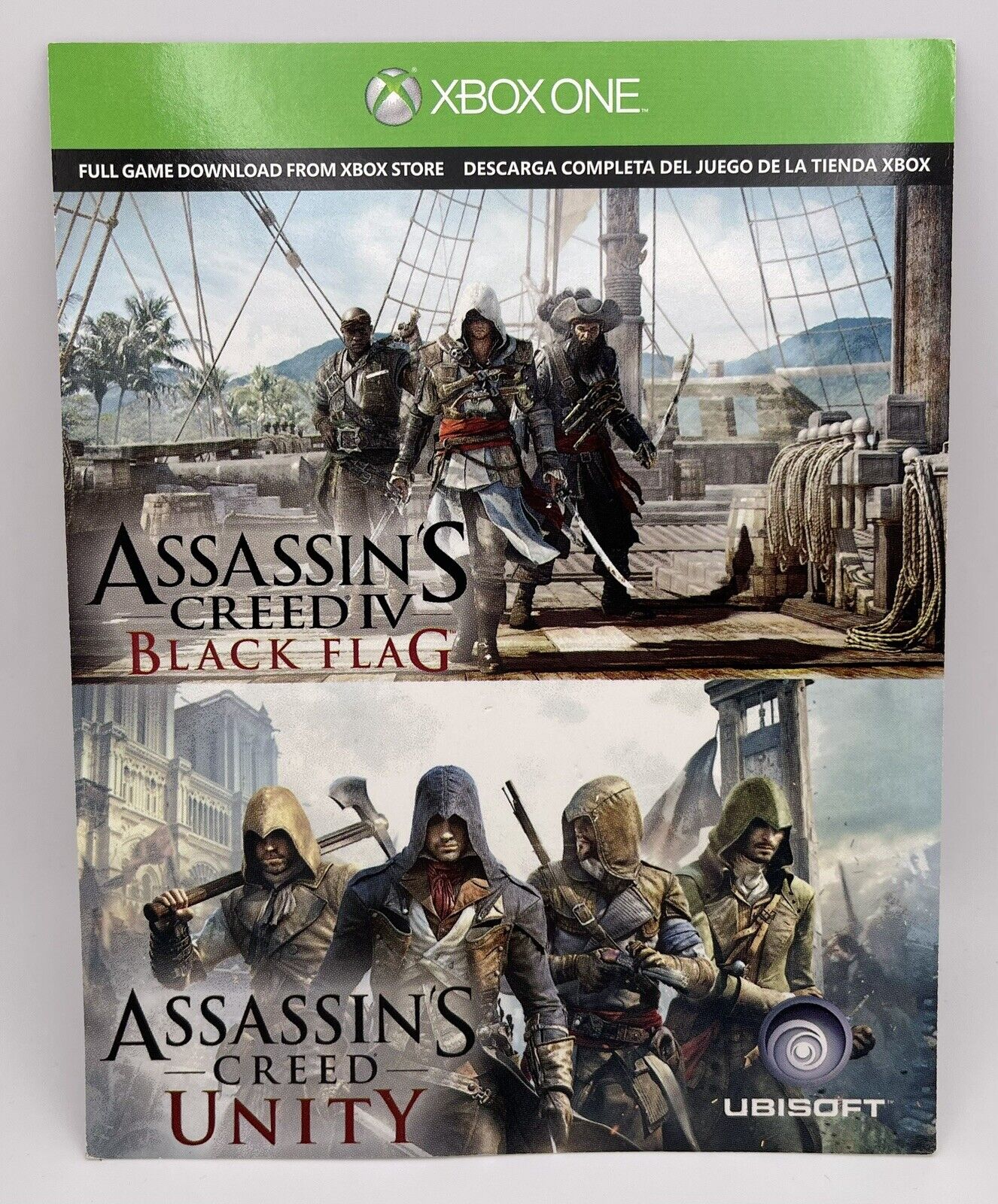 Consola Xbox One de 500 GB Paquete Assassin's Creed Unity/Black Flag (Xbox One) 