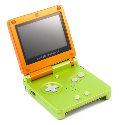 Lime & Orange Gameboy Advance SP (Gameboy Advance)