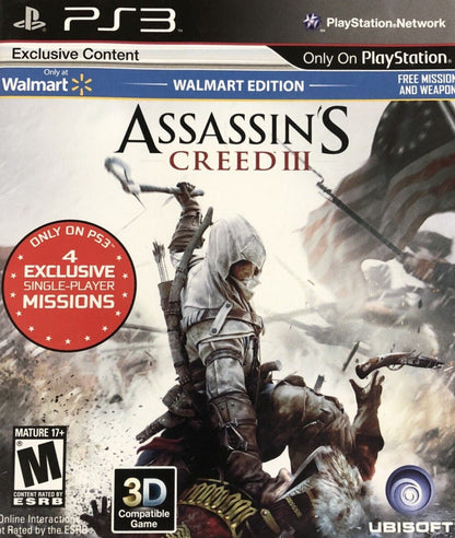 Assassin's Creed III: Walmart Edition (PlayStation 3)