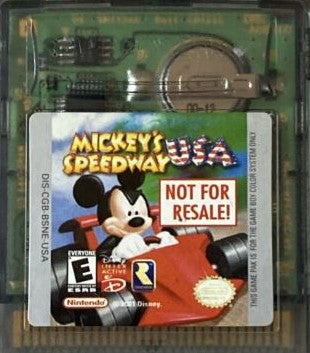 Mickey's Speedway [Not for Resale Variant] (Gameboy Color)