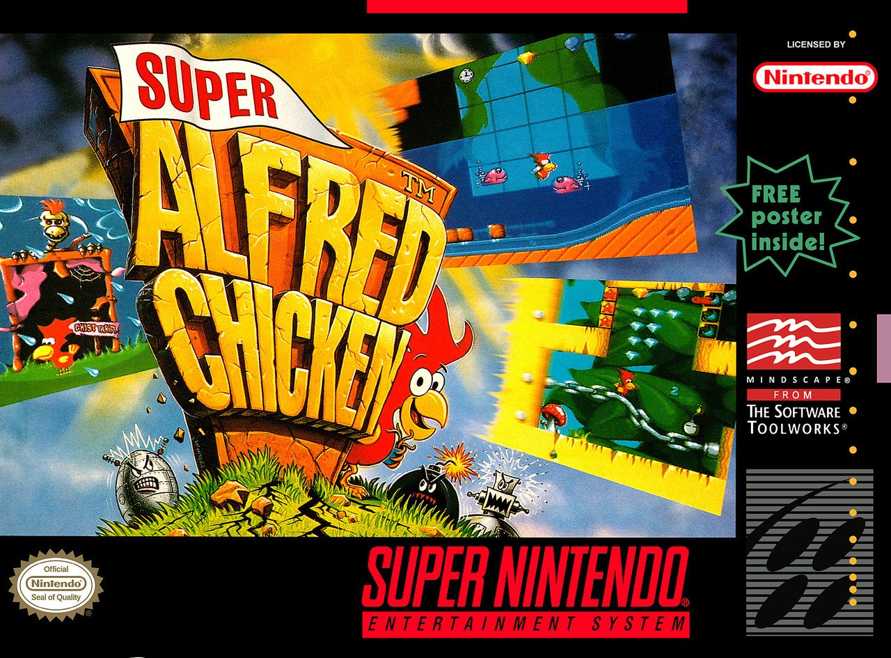 J2Games.com | Super Alfred Chicken (Super Nintendo) (Pre-Played - Game Only).