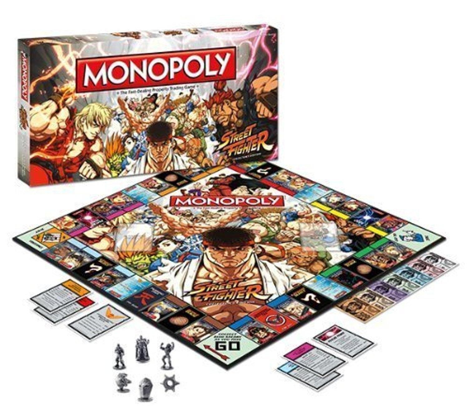 J2Games.com | Street Fighter Monopoly (USAopoly) (Brand New).