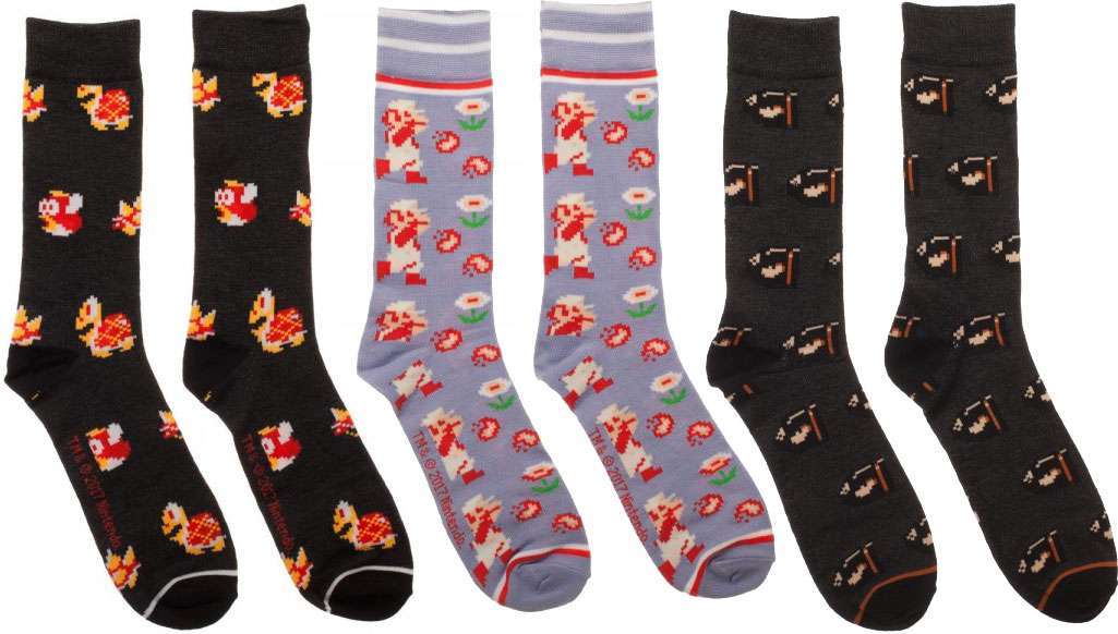 J2Games.com | Super Mario Socks 3 Pack (Brand New).