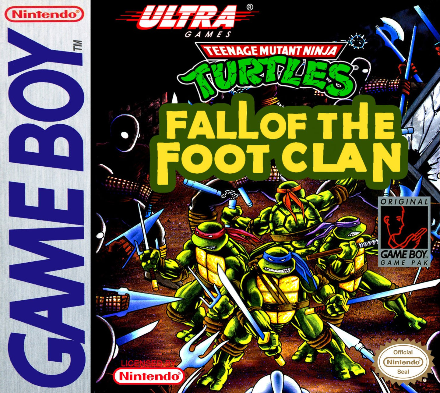 J2Games.com | Teenage Mutant Ninja Turtles Fall of Foot Clan (Gameboy) (Pre-Played - Game Only).