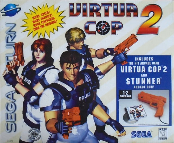 Sega Saturn – Virtua Cop 2 + Virtua Gun – NTSC-J (Japon) – Complet